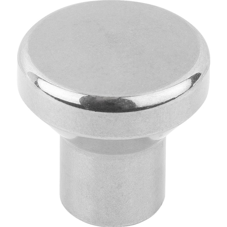 Mushroom Knob Hygienic Usit® D=M10 D1=40 Stainless Steel 1.4404, Polished, High Collar